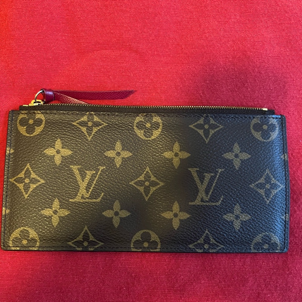 Great Condition Monogram Felicia Wallet Zippered Insert Fushsia